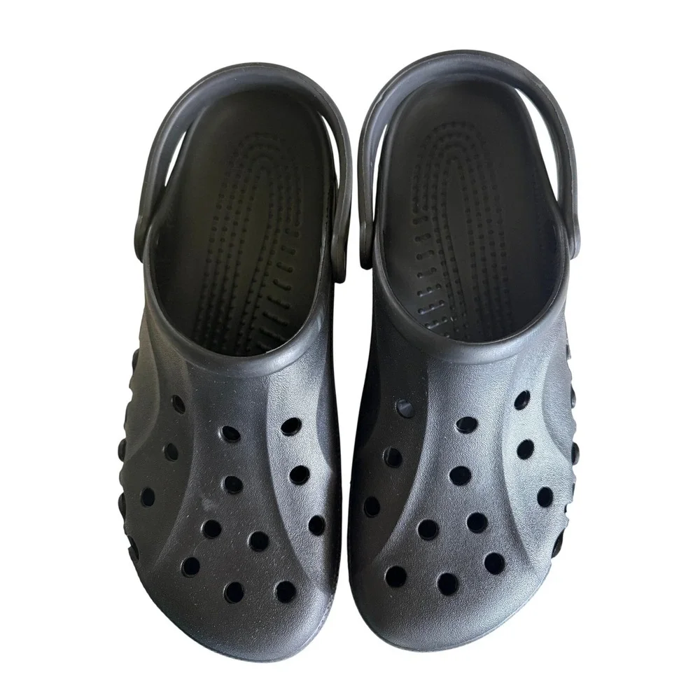 Crocs Baya Clog Mens 11 Black Excellent Lightweight Breathable Water Shoes